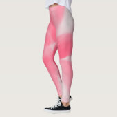 Rosa und weiße Krawatte Leggings (Links)