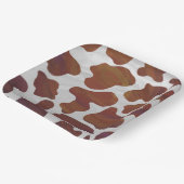 rosa und weiße Kuh-Muster Pappteller (Gewinkelt)