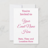 Rosa und weiße Laurel Blume Einladung (Rückseite)