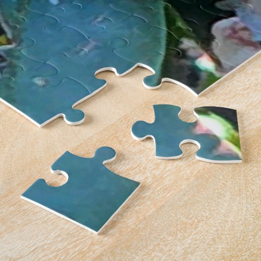 Rosa und weiße Laurel Blume Puzzle (Seite)