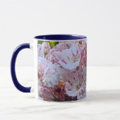 Rosa und weiße Laurel Blume Tasse (Links)
