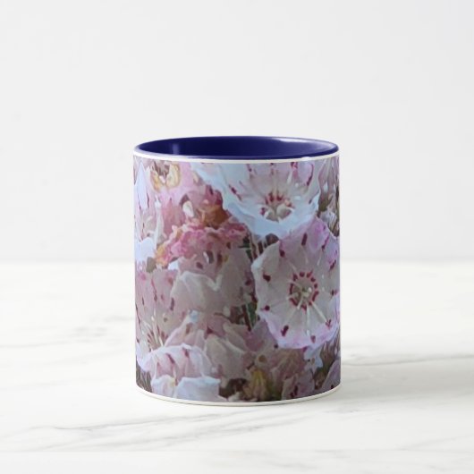 Rosa und weiße Laurel Blume Tasse (Zentrum)