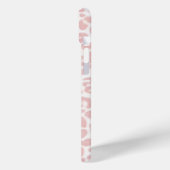 Rosa und weiße Leoparden Case-Mate iPhone Hülle (Rückseite / Links)