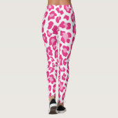 Rosa und weiße Leoparden Leggings (Rückseite)