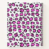 Rosa und weiße Leoparden Notizblock (Rückseite)
