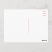 Rosa und weiße Liebe Rotes Herz Pfeil Postkarte (Rückseite)