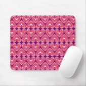 Rosa und weiße Linde Herz Mousepad (Mit Mouse)
