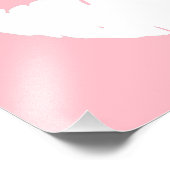 Rosa und weiße Lippen Fotodruck (Ecke)