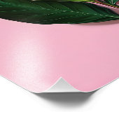 Rosa und weiße Magnolische Blume Fotodruck (Ecke)