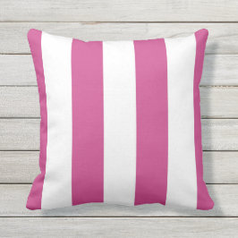 Rosa und weiße Markisen Außengewinde Kissen
