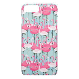 Rosa und weiße Menschenmenge von Flamingos Case-Mate iPhone Hülle