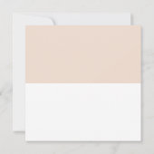 Rosa und weiße Minimal Save the Date | Foto (Rückseite)