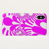 Rosa und weiße Mod Case-Mate iPhone Hülle (Rückseite (Horizontal))