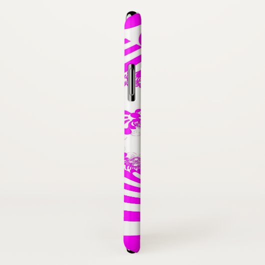 Rosa und weiße Mod Case-Mate iPhone Hülle (Hinten/Rechts)