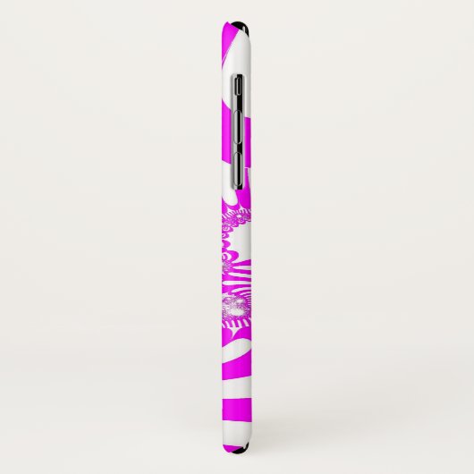 Rosa und weiße Mod Case-Mate iPhone Hülle (Hinten/Links)