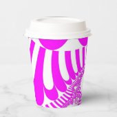 Rosa und weiße Mod Pappbecher (Links)