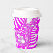 Rosa und weiße Mod Pappbecher (Rechts)