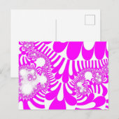 Rosa und weiße Mod Postkarte (Vorne/Hinten)