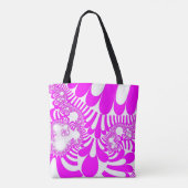 Rosa und weiße Mod Tasche (Rückseite)