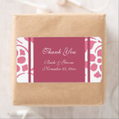 Rosa und weiße moderne Hochzeitsmarken (Insitu)