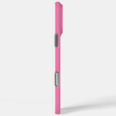 Rosa und weiße monogrammierte Streifen Case-Mate iPhone Hülle (Rückseite / Rechts)