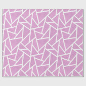 Rosa und weiße Mosaikmuster Geschenkpapier (Flach)