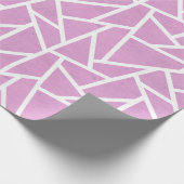 Rosa und weiße Mosaikmuster Geschenkpapier (Ecke)