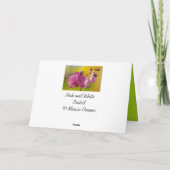 Rosa und Weiße Orchidee Karte (Rückseite)