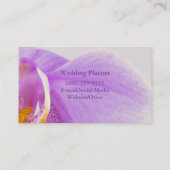 Rosa und weiße Orchideen Visitenkarte (Rückseite)