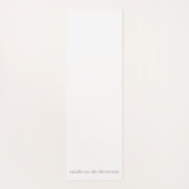 Rosa und weiße Paws mit rotem Herzen Yogamatte (Rückseite)