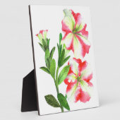 Rosa und weiße Petunien Kunst und Kultur Fotoplatte (Seite)