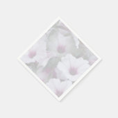 Rosa und weiße Petunien Serviette (Ecke)