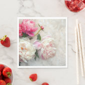 Rosa und weiße Pfannkuchen mit spitzenfarbenem Hin Serviette (Beispiel)