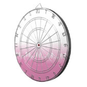 Rosa und weiße Pfeifen mit Zeitungspapier-Hintergr Dartscheibe (Vorderseite rechts)