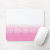 Rosa und weiße Pfeifen mit Zeitungspapier-Hintergr Mousepad (Mit Mouse)