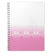 Rosa und weiße Pfeifen mit Zeitungspapier-Hintergr Notizblock (Vorderseite)