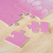 Rosa und weiße Pfeifen mit Zeitungspapier-Hintergr Puzzle (Seite)