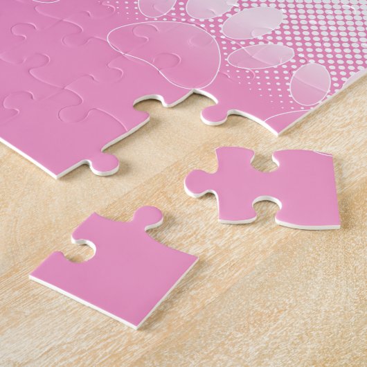 Rosa und weiße Pfeifen mit Zeitungspapier-Hintergr Puzzle (Seite)