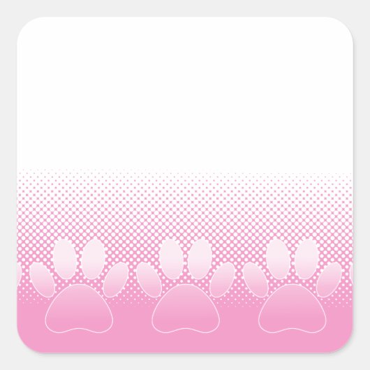 Rosa und weiße Pfeifen mit Zeitungspapier-Hintergr Quadratischer Aufkleber (Vorderseite)