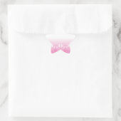 Rosa und weiße Pfeifen mit Zeitungspapier-Hintergr Stern-Aufkleber (Tasche)