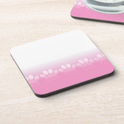 Rosa und weiße Pfeifen mit Zeitungspapier-Hintergr Untersetzer (Linke Seite)