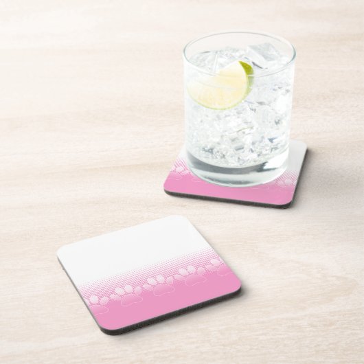 Rosa und weiße Pfeifen mit Zeitungspapier-Hintergr Untersetzer (Rechte Seite)