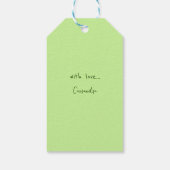 Rosa und weiße Pflaumenblüten im Mondschein, Shiza Geschenkanhänger (Rückseite)