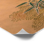 Rosa und weiße Pflaumenblüten im Mondschein, Shiza Poster (Ecke)