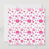 Rosa und Weiße Polka Dot 16 . Geburtstag Einladung (Rückseite)