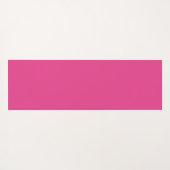 Rosa und weiße Polka Dot Niedlich Mit Monogramm Yogamatte (Rückseite (Horizontal))