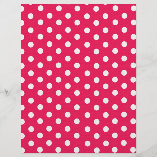 Rosa und weiße Polka-Punkte (Vorderseite)
