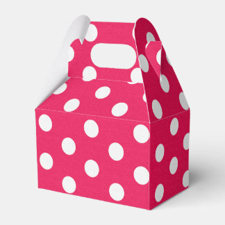 Rosa und weiße Polka-Punkte Geschenkschachtel