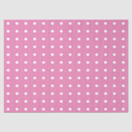 Rosa und weiße Polka-Punkte Seidenpapier