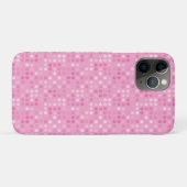 rosa und weiße Punkte Case-Mate iPhone Hülle (Rückseite (Horizontal))